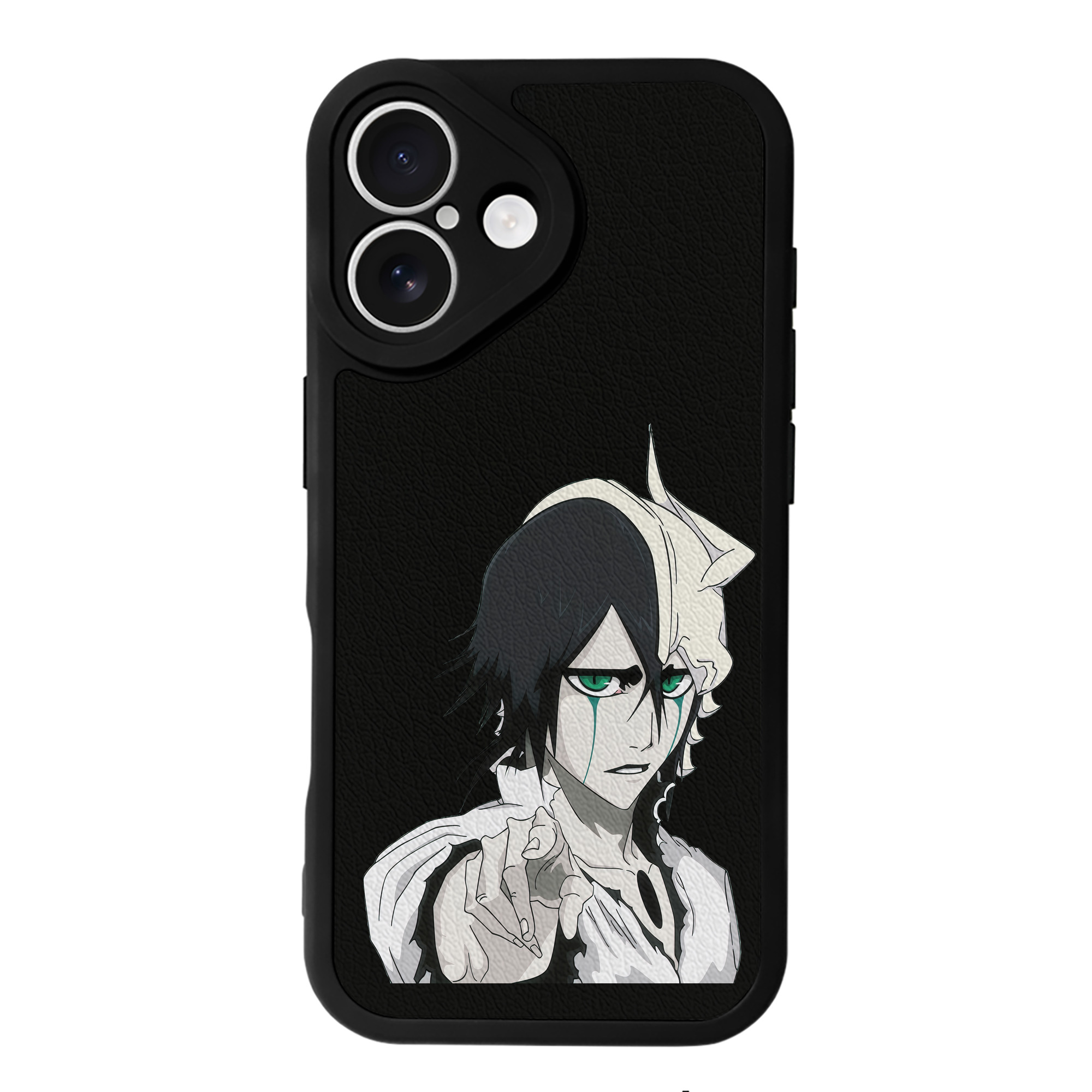 （画像用） ブリーチ ウルキオラ·シファー BLEACH Ulquiorra cifer 【iPhone 16シリーズ対応】シリコンスマホケース（レザー調） 材質：シリコン